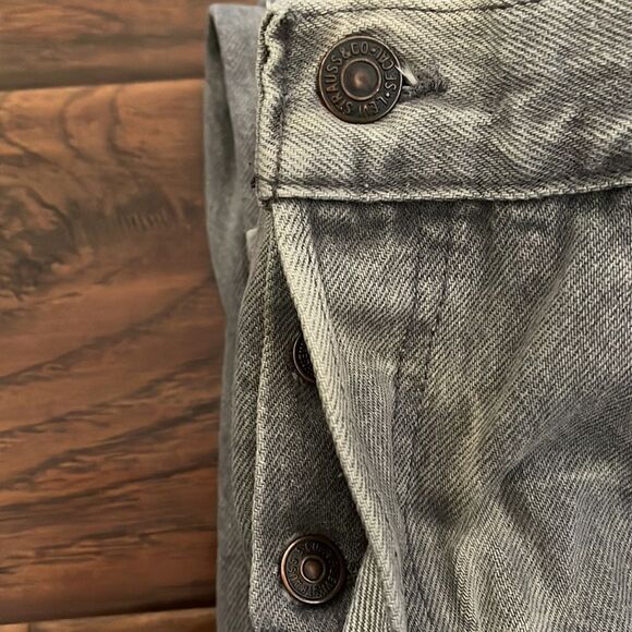 Vintage Levi’s Gray 501 Student Button Fly Closure Jeans - Picture 9 of 14